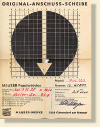 Mauser repeating Rifle Model 66 S papers.