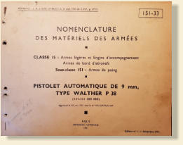 P38 Manual made for the French Army. All Rights Reserved,