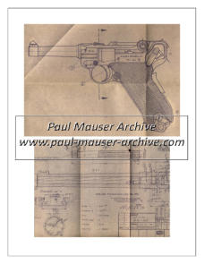 Mauser Parabellum / INTERARMS Luger Blue Prints Collection Document