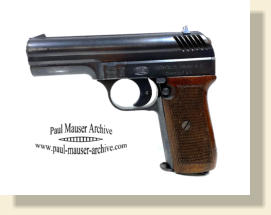 Mauser Nickl pistol with rotating barrel model 1916/22
