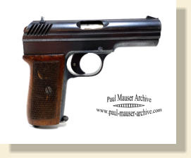 Mauser Nickl pistol with rotating barrel model 1916/22