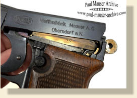 Mauser Nickl pistol with rotating barrel model 1916/22