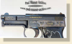 Factory Engraved Mauser Model 1910 Sidelatch pistol