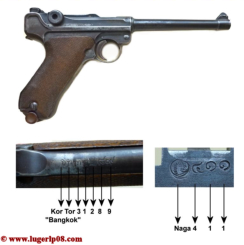 Navy Luger with KOR TOR and NAGA marks. All rights reserved.