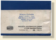 Mauser Parabellum Manual