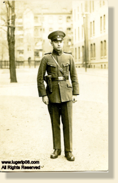 Soldier of the Weimar Republic carrying a modified Artillery Luger holster. All Rights Reserved.